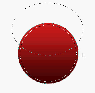 Select the overlap of the oval and original selection