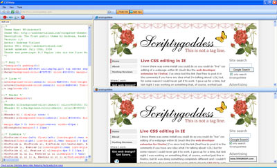 CSS Vista Screenshot